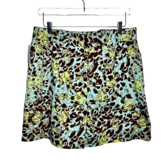 NWT Vintage Bette & Court Leopard Floral 90s Y2K Skort Mini Skirt Sz 12 - Picture 8 of 11